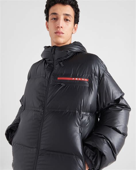 black prada jacket puffer|prada puffer jacket farfetch.